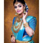 Gayathri Yuvraaj Instagram - 😍 Makeup and hair @lavanyaeuginebridalmakeup Costume @ravikkai_selai Jewelry @angelsblushbridaljewellery Photography: @picexlstudios