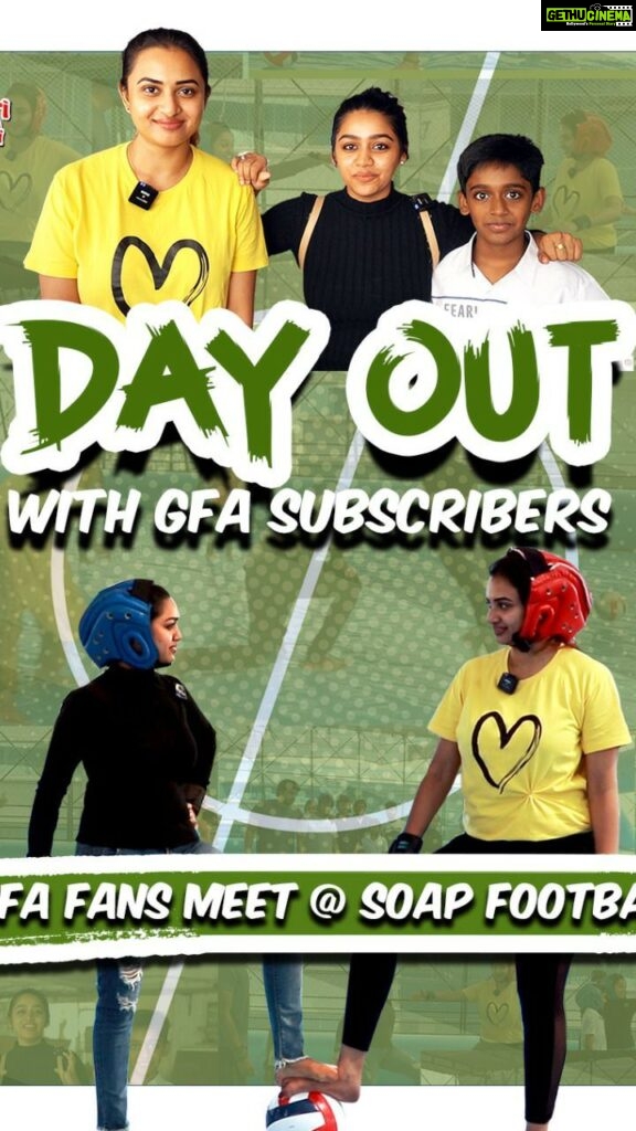 Gayathri Yuvraaj Instagram - Soap Football fun with Tarun kutty @janani_ashokkumar & GFA Subscribers 🤩🙌🏼🤭 Full video link in bio... #gayathrifromaminjikarai #gayathri #gfa