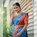 Gayathri Yuvraaj Instagram - ❤️❤️❤️ Makeup & hair : @pratheebaparthiban Support : @jayasri_raahul_jr Photography : @the_red_photography_ Jewellery: @vivaham_jewellery Location : @sppgardens rdens