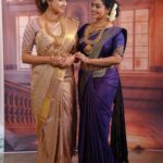 Gayathri Yuvraaj Instagram - Sometimes eyes smiles even if our heart is heavy 🌸🫶🏼🥰 - MUAH: @lakshana_priya_mua Saree: @pachaiyappas_silks Blouse: @lakshana_designer_studio Photos & videos: @studioc77 For: @malabargoldanddiamonds Chennai, India