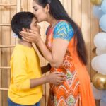Gayathri Yuvraaj Instagram - I am really proud to have a son like you tarun, thank you so much kannukutty!!! you are the love of my life, there is no need for you to express the love towards me, I always know how much you love me. Love you my World 👩‍👦❤️🥰 #mylife #mylove #myson #mysuperhero #proudmom #👩‍👦