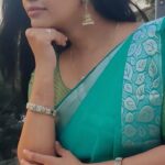 Gayathri Yuvraaj Instagram - Saree @rs_fashionss_ chain @methurna_collections #mehabooba ❤️ #kgf2