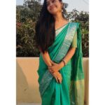 Gayathri Yuvraaj Instagram - 💚💚💚 Saree @rs_fashionss_ Chain @methurna_collections