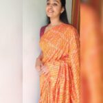 Gayathri Yuvraaj Instagram - Keep your face always toward the sunshine, and shadows will fall behind you.”😍 @saffron_clothing_