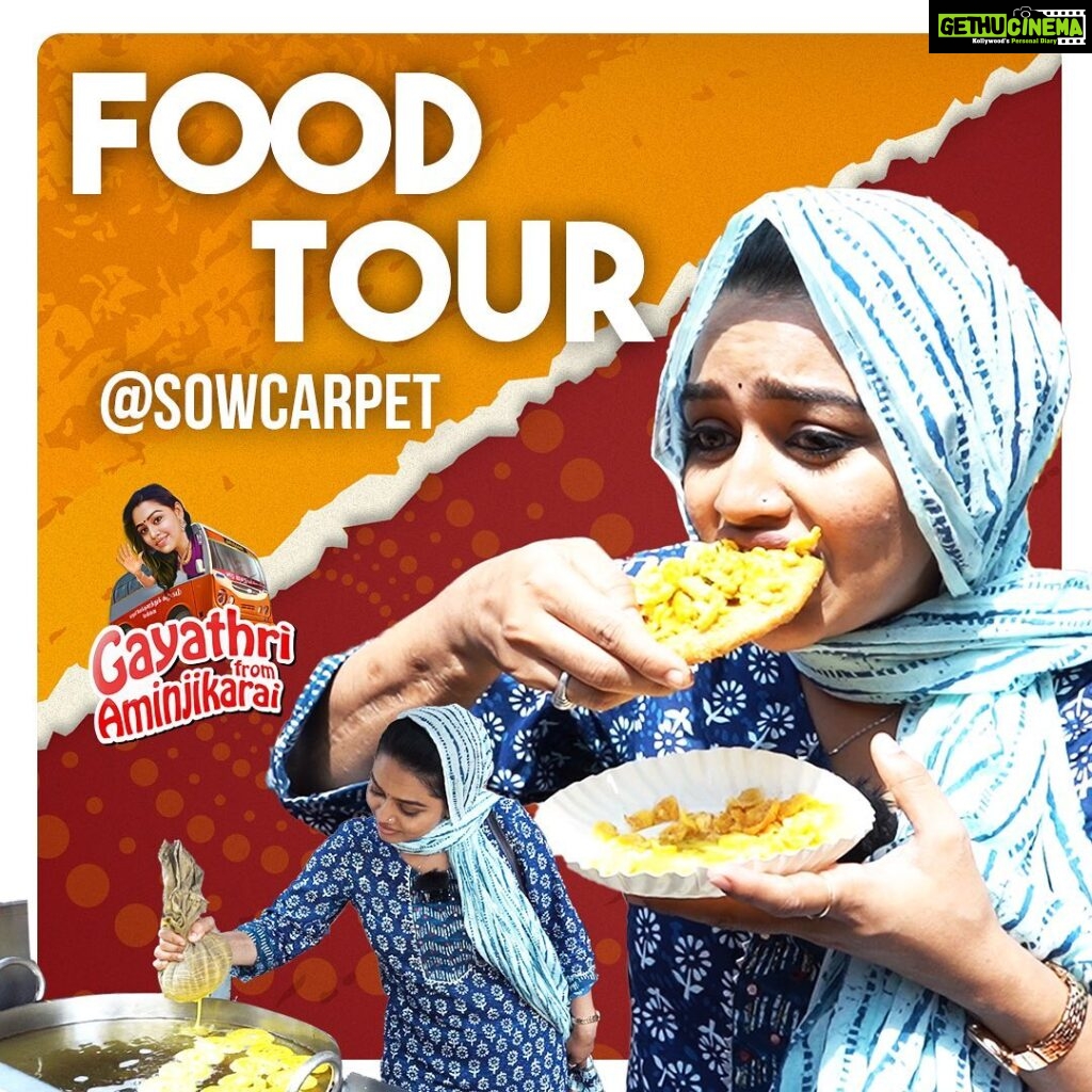 Gayathri Yuvraaj Instagram - Street Food Vlog 🍝🍛 Link in bio. #youtube #youtuber #sowcarpet #shorts #streetfood Sowcarpet, Tamil Nadu, India
