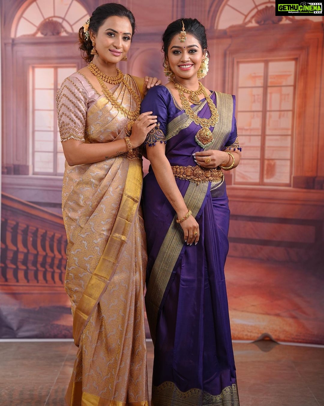Gayathri Yuvraaj Instagram - Sometimes eyes smiles even if our heart is heavy 🌸🫶🏼🥰 - MUAH: @lakshana_priya_mua Saree: @pachaiyappas_silks Blouse: @lakshana_designer_studio Photos & videos: @studioc77 For: @malabargoldanddiamonds Chennai, India