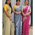 Gayathri Yuvraaj Instagram - Vijayin Thaanai Thalaivar😎 Sarres @sdduniqueboutique_97 @bavithraofficial @monisha_c_s