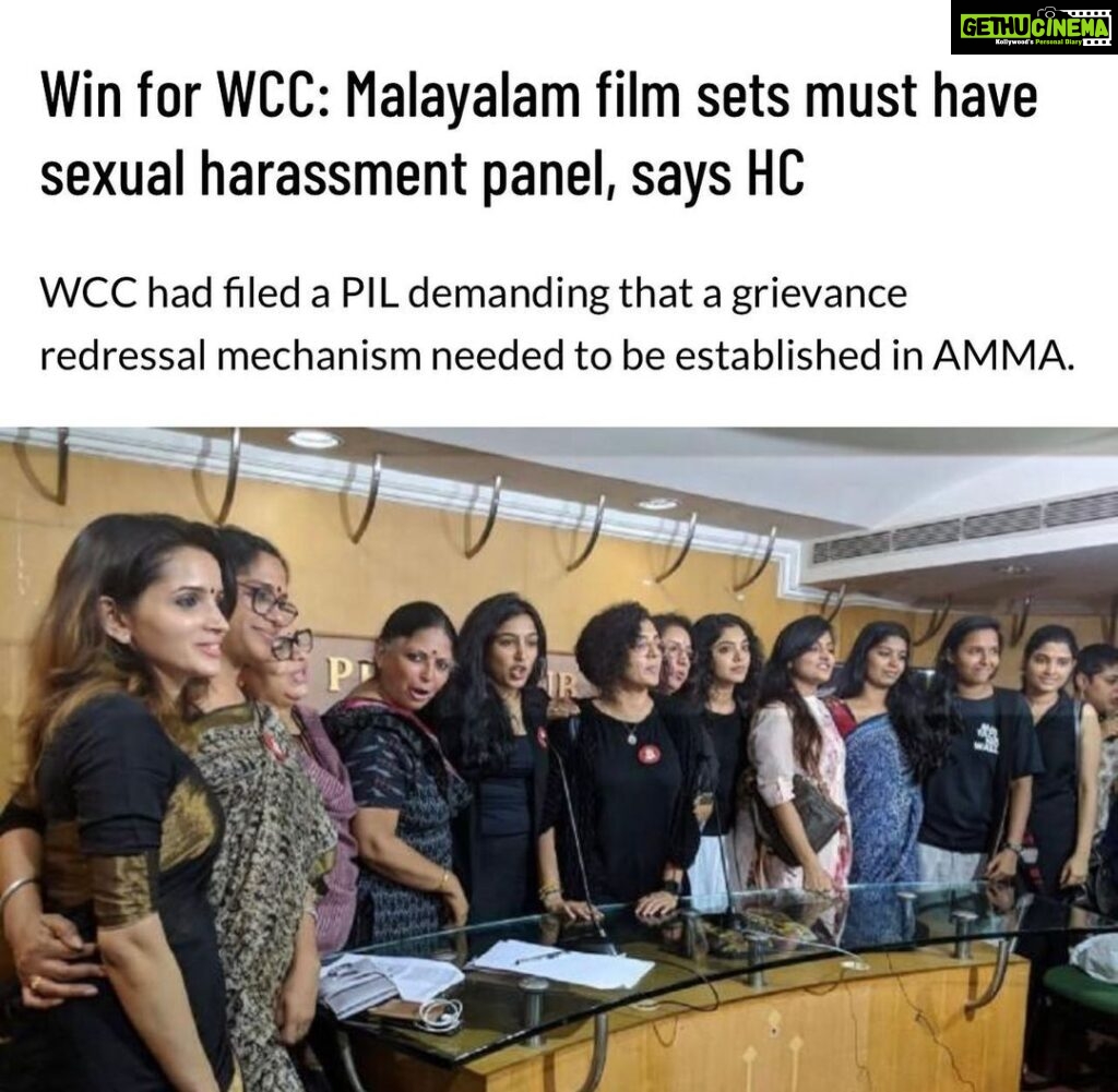 Geetu Mohandas Instagram - Congratulations to Women in cinema collective (WCC) on the Kerala HC order for the constitution of the ICC in film production houses . This was our fight for nearly 4 years and now we WE DID IT !!!! This is pathbreaking guys !!!!!!! #historicwin 🔥🔥🔥🔥🔥🔥🔥