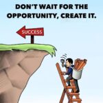 Ghibran Instagram - Don't wait for the opportunity, create it. #motivation #dailythoughts