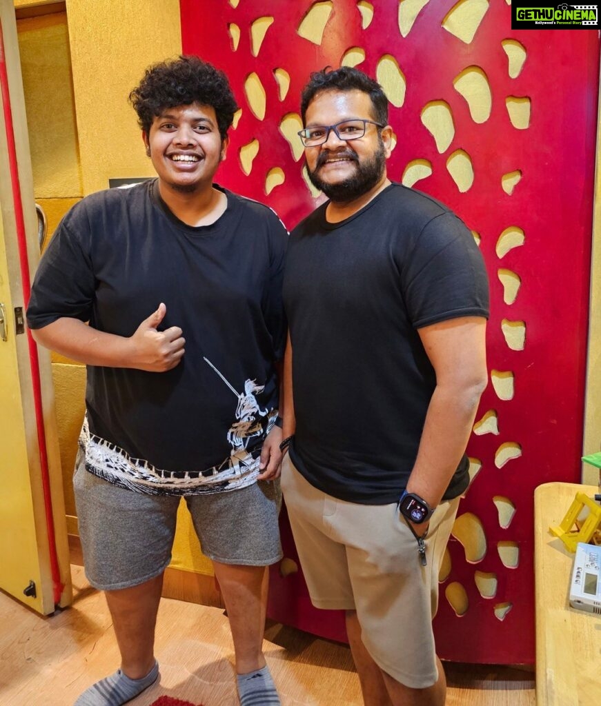 Ghibran Instagram - It was really cool making you sing bro!! Next time, let's do a biriyani song dedicated to all biriyani lovers like you and me😂 #irfansview @irfansview