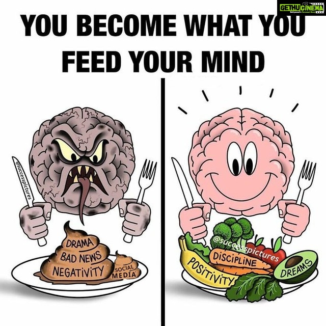 Ghibran Instagram - You become what you feed your mind so feed it positively, discipline and Dreams! #motivation #inspiration #dailythoughts