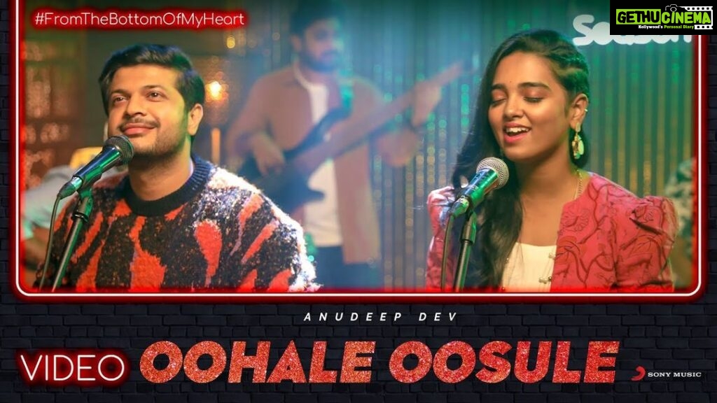 Ghibran Instagram - Happy to launch this beautiful single #OohaleyOosuley composed by @anudeepdev from the album #FromTheBottomOfMyHeart ❤️ Wishing Anudeep all the best. @SonyMusicSouth @lakshmiMeghanaK @sureshbanisetti https://youtu.be/Hx0Fs9pbHYg