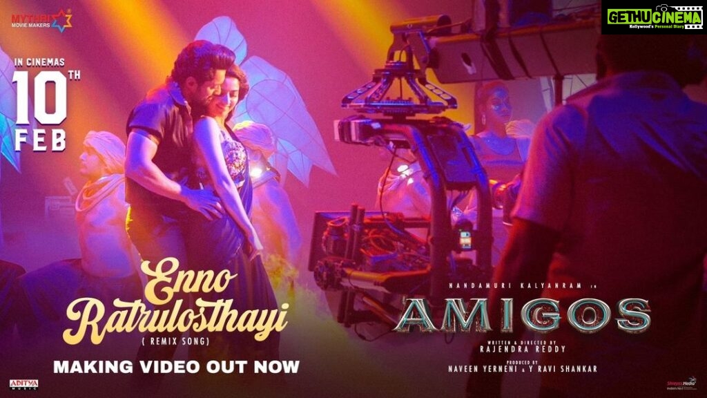 Ghibran Instagram - You all loved #EnnoRatrulosthayi from #Amigos and here is what went behind recreating the Evergreen Melody ❤️ - https://youtu.be/GOe-hvZZyf8 Enjoy the magic on Big Screens from Feb 10💥 #AmigosOnFeb10th @NANDAMURIKALYAN @AshikaRanganath @RajendraReddy_ @MythriOfficial @adityamusic