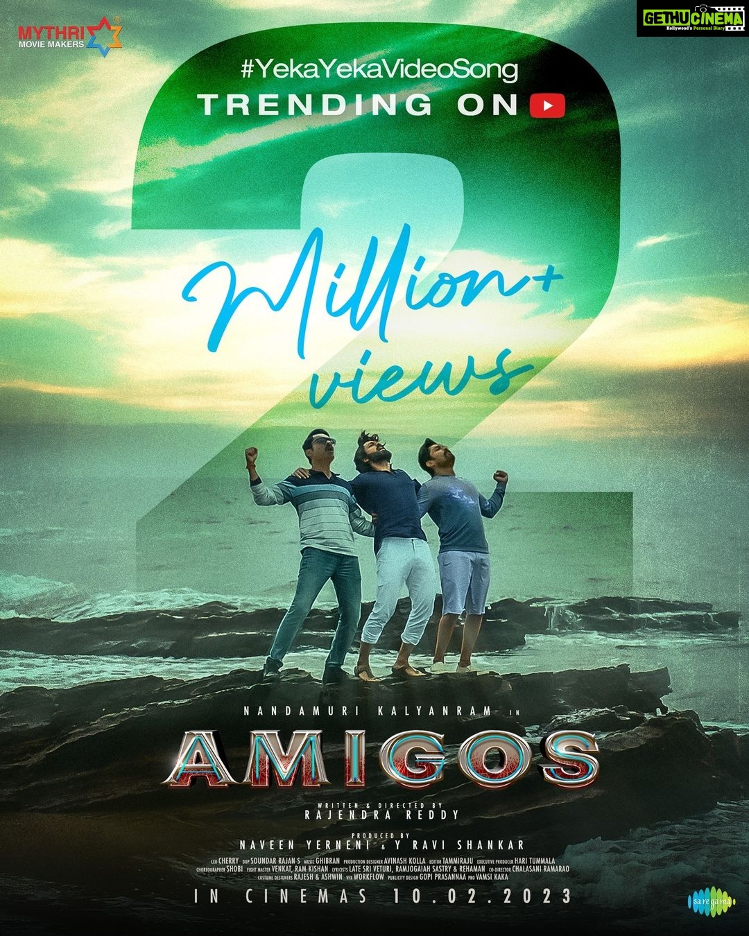 Ghibran Instagram - The trio of Doppelgangers 🧍♂️🧍♂️🧍♂️ A trio of best friends ❤️ #YekaYeka Full video song from #Amigos Trending on YouTube with 2M+ views 💥 - https://youtu.be/3euERa2dmCE @NANDAMURIKALYAN @AshikaRanganath @RajendraReddy_ @GhibranOfficial @ramjowrites @MythriOfficial