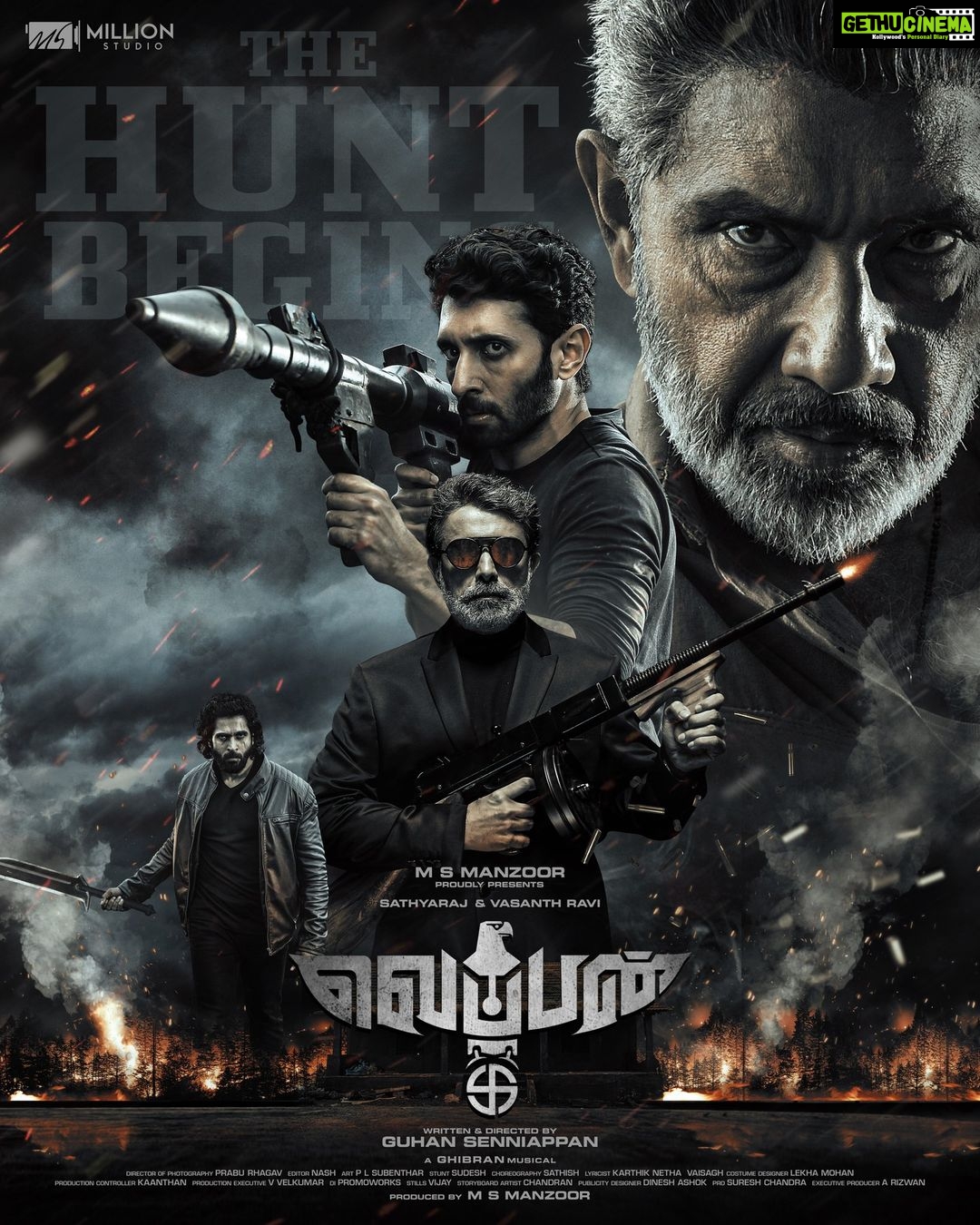 Ghibran - 5K Likes - Really excited to be a part of #Weapon, beginning of a "Super Human Saga"
Here's the next look of Weapon.
#WeaponMovie #ą®µąÆą®ŖąÆą®Ŗą®©ąÆ #HuntBegins
#sathyarajsir @iamvasanthravi @dirrajivmenon @rajeev_govinda_pillai @hope.tanya @manzoor.msit @prabu_rhagav @subentarpl