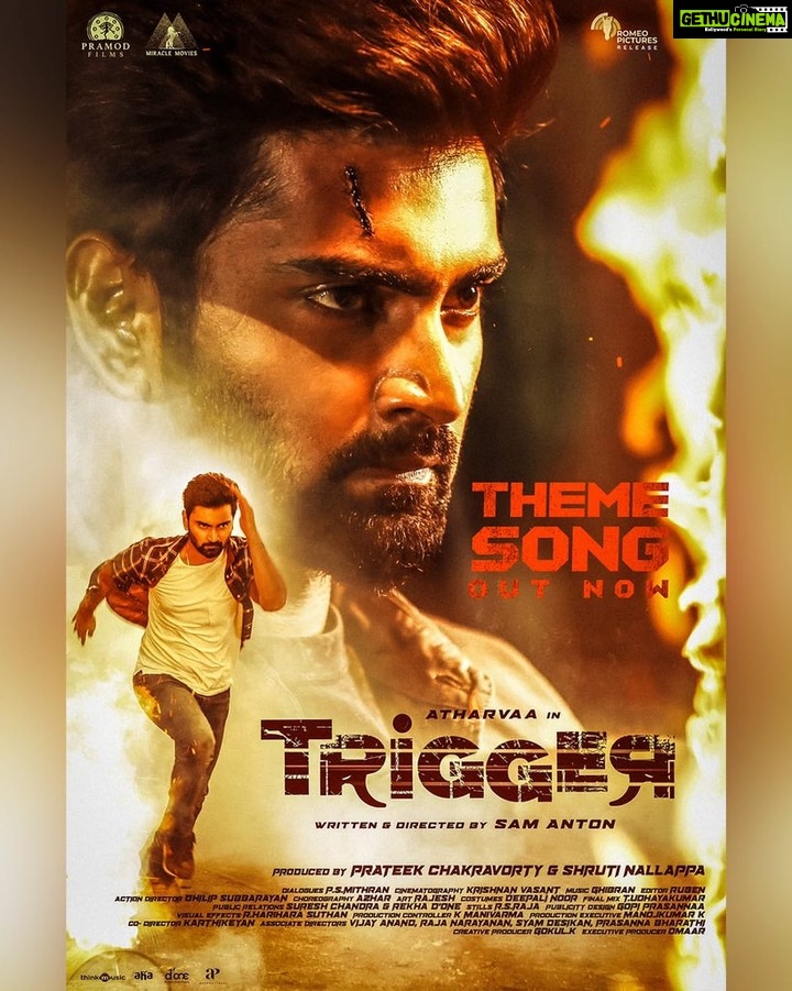 Ghibran Instagram - Here is the #Themesong from #Trigger ▶️youtu.be/0WQIjVBxrX8 An @samantondir Directorial @pramodfilms @Miraclemoviesindia @prateekchakravorty @shruti.nallappa @itstanya_official @arunpandianc @ghibranofficial @livingstonruben @dhilipsubbarayan @rjvijayofficial @azhar.style @deepalinoor @gokulkrishnn @omaaroninsta @gopiprasannaa @sureshchandraaoffl @DoneChannel1 @thinkmusicofficial