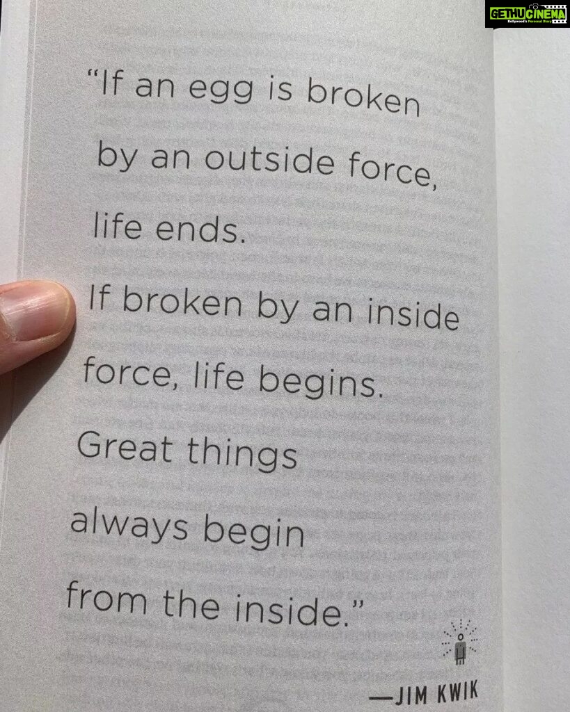Ghibran Instagram - Great things always begin from the inside. #dailythoughts #motivation