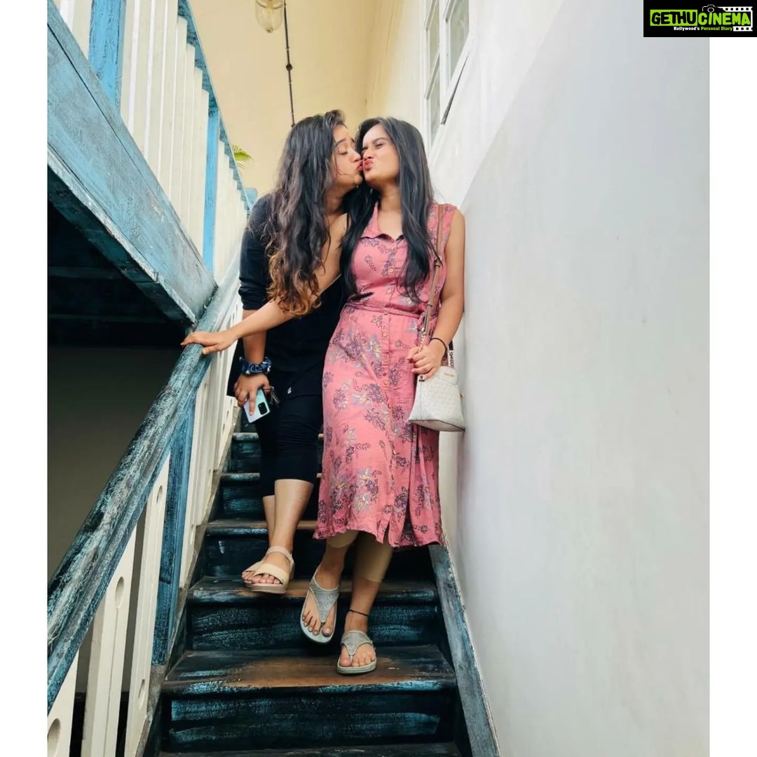 Gopika Anil Instagram - . Just me and my girl ♥️👭♥️ . @__keerthana_anil__ ♥️ . Pc - @chithira_rose_mathew . #siaters #soulmates #bestie #family #sistergoals👭 #ourtime #outing #meandmine #endlesslove #mine #mybaby