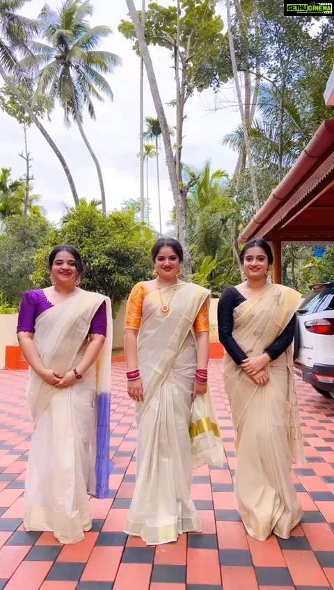 Gopika Anil Instagram - . Onam 2022 🥰❤️ @shafna.nizam ❤️ @__keerthana_anil__ ❤️ . Vc- @sajinsajin_ 👽 .