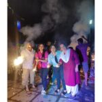 Gopika Anil Instagram - . Happy diwali from OUR'S to YOUR'S 🥰💫❣️♥️ @parakkatnatureresortmunnar diwali celebration 🥳🎉🥰 . #diwali2022 #parakatnature #celebration #diwalinights #lights #crackers #familytime #happiness #blessed #
