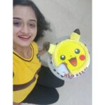 Gopika Anil Instagram - . Twinning with the cake ☺️😉 Thankyou @niranjansuraj and chennai gooooys @__devikaanil__ @_g.0.p.i.k.a_ Shruthi, vismaya and Gayathri for sending her cute Pokemon cake ☺️😘 thankyou sooooo much guuuuys ♥️🤗 Thankyou @keik_clt for this cute n yummy cake 💛 . #birthdaycake #pokemon #cutecake #yellow #herfav #color #birthdaycake