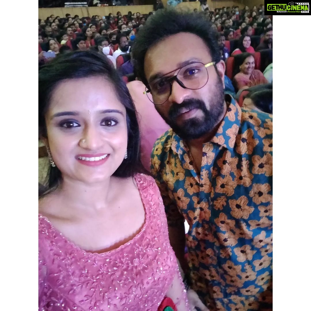 Gopika Anil Instagram - . AIMA 2021 🥰🙏 Costume courtesy @evanshi_designs . #AIMA #AIMA2021 #asianet #santhwanam #blessed #happiness