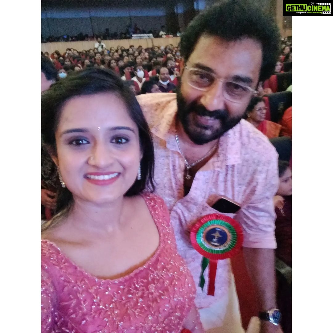 Gopika Anil Instagram - . AIMA 2021 🥰🙏 Costume courtesy @evanshi_designs . #AIMA #AIMA2021 #asianet #santhwanam #blessed #happiness