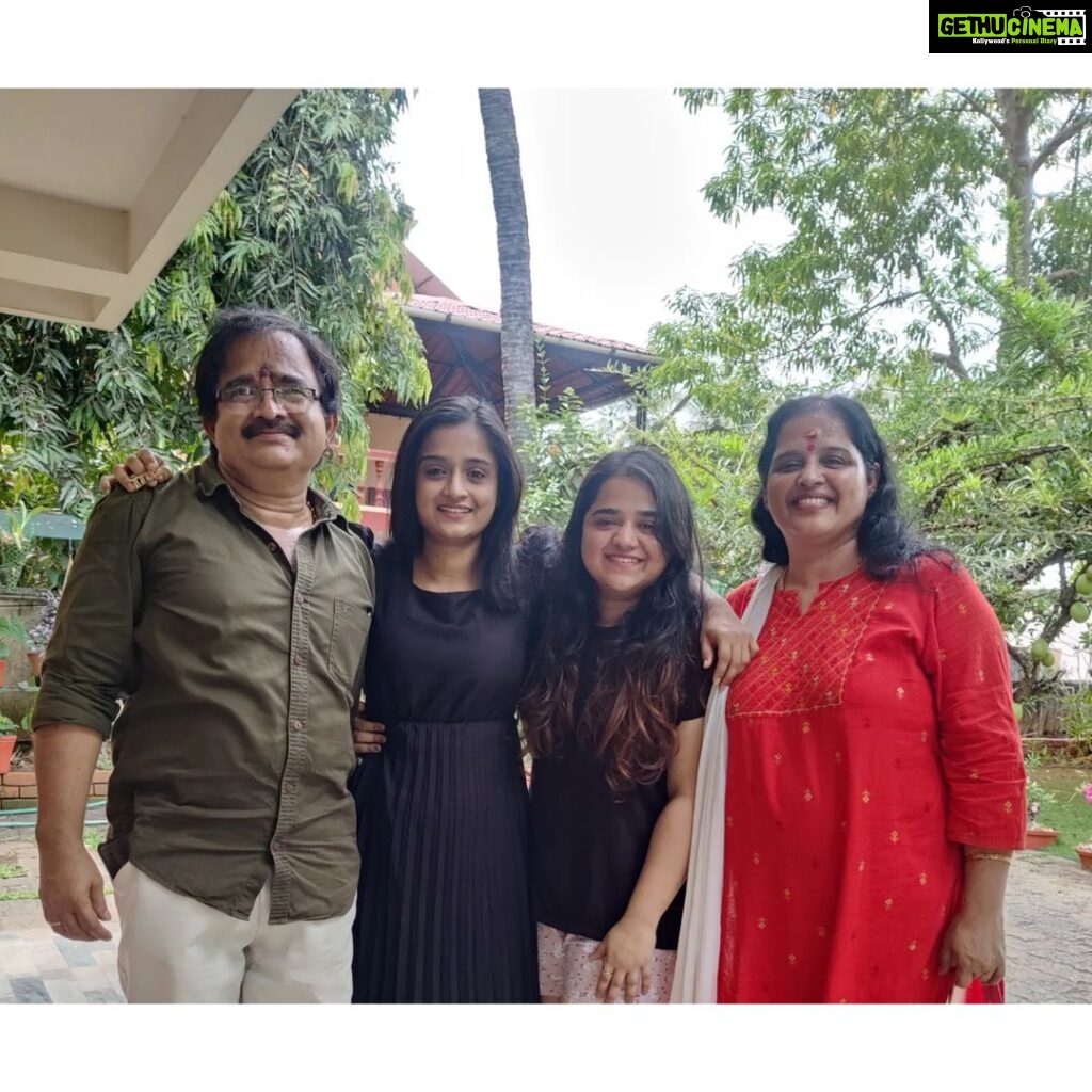 Gopika Anil Instagram - . Whatever happens, everyone of us will have a few people and some motive in our life which gives a hope to live ahead. For me it's my family, my Amma achan,mittu ♥️🧿 They are every inch of me 🥰 They taught me how to face failures and to shine again. Every good deeds i carry is from them. They taught me to dream big and fly high 💫 All the love, success and support i get from everyone, i owe to them. They are my strength as well as my weakness ! . Never ever make your parents cry, If they cry because of you, make sure they cry TEARS OF JOY. 😊 . @anil_kumar_v_b @beena_anil1 @__keerthana_anil__ . #family #familyiseverything #gem #myworld #mypeople #lovedones #hope #liveahead #amma #achan #mittu #facefailures #shineagain #gooddeeds #dreambig #flyhigh #love #success #support #strength #weakness #tearsofjoy #makethemproud #makethemhappy #neverletthemcry #liveforthem #livewiththem #lovethem #home #sweethome