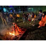 Gopika Anil Instagram - . "Light a campfire and everyone is a story teller" . #campfire #perfectnightout #nighttoremember #friends #everyonehastheirownstories #lit #fire #wayanad #muthangaforest Ammoos farm fresh