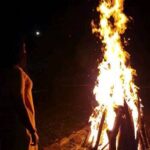 Gopika Anil Instagram - I'm in love with the dancing flames and whispered song of campfire 🔥♥️ . Vc- @deepesh_mukundan . #campfirewood #bestnight #dancingflames #campfire #forest #camping #lovethisnight #lastdaysof2022 #spentwell #nighttoremember #friends #family #fun #love #togetherness