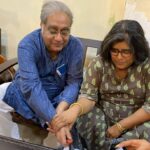 Gourab Roy Choudhary Instagram - Belated happy birthday Biswajit da and manoshi di .. dujonei boddo priyo sathe priyo ovineta o gurujon o .. khub valo theko ai vabei amader sikkhar Adrit dio… ❤️❤️❤️❤️🌈🌈🌈💐