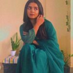 Gouri G Kishan Instagram - 💚⭐️ Styled by @joe_elize_joy MUAH @makeup_by_shibinantony Outfit @pastelsdesignstudio Assisted by @___ishaheeed____ #styyledbyjoe