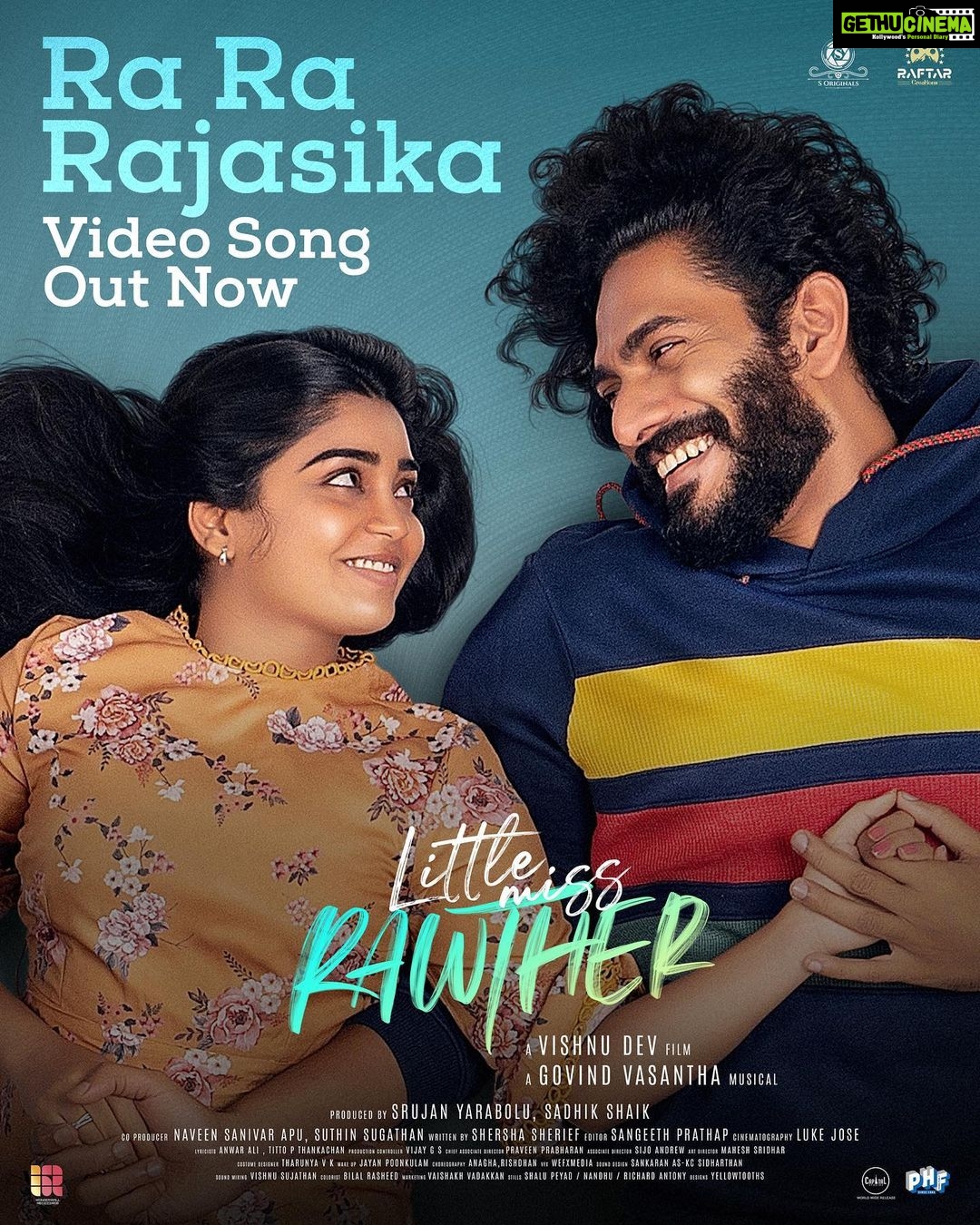 Gouri G Kishan Instagram - Link in bio 🫶 Here’s another song from @littlemissrawther #Rajasika, sung beautifully by @sitharakrishnakumar to the tunes of none other than #GovindVasantha himself. 🎵 Check it out 👩❤️👨 @littlemissrawther @sorginalsproduction @ved_unshiv @sangeeth.prathap @vaisakh_c_ #littlemissrawther #govindvasantha #gourigkishan #wonderwallrecords #wonderwallmedia #soriginals #sitharakrishnakumar