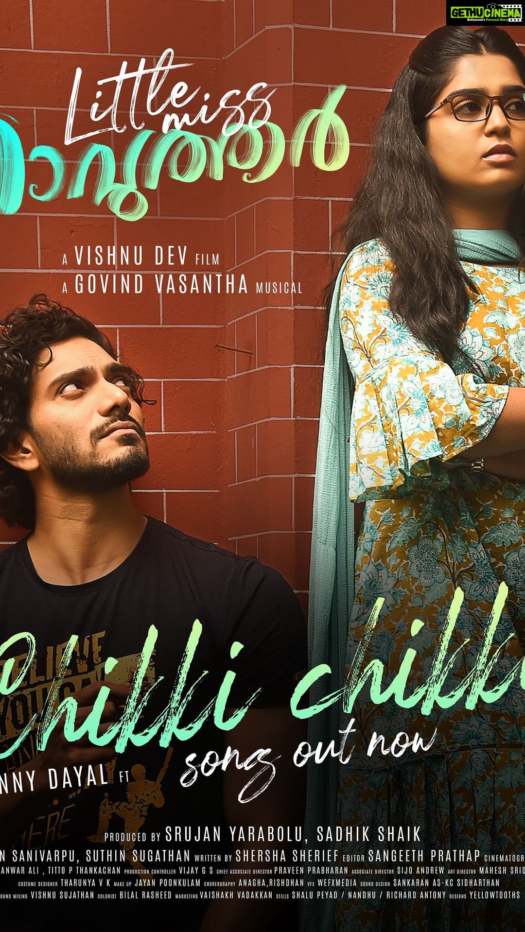 Gouri G Kishan Instagram - I love Chikki, do you? π Chikki chikki song out now π₯ Link in bio π«Ά @shersha_sherief @wonderwall_records @wonderwall_media @littlemissrawther @sorginalsproduction @suthin_sugathan @ved_unshiv @sangeeth.prathap @vaisakh_c_ @bennydayalofficial #littlemissrawther #govindvasantha #gourigkishan #wonderwallrecords #wonderwallmedia #soriginals #bennydayal