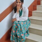 Gouri G Kishan Instagram - Felt like Sophie from mamma mia for a day👗 Styled by @joe_elize_joy @styyledbyjoe Photography @ashique_hassan MUAH @laxmi_saneesh Outfit @true_western @ekdant_india Kochi, India