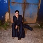 Grace Antony Instagram - Rare <3# . . . Wearing @anooparavindh2020 #night #outfits #blue #graceantony #casualstyle