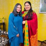 Grace Antony Instagram - ഞാൻ എന്നും സത്യം മാത്രമേ പറയാറുള്ളൂ കുട്ടീ✨ Forever favourite 💜🤍@bindhupanicker1 . . . @rorschachmovieofficial Wearing @ethereal.kochi Mua&Hair @jo_makeup_artist #rorschach #promotion #graceantony