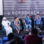 Grace Antony Instagram – Dubai @rorschachmovieofficial promotions. 🤍✨✨With @mammootty @sharaf_u_dheen @george.mammootty @mammoottykampany @iamantojoseph @samad_truth @truthglobalfilms