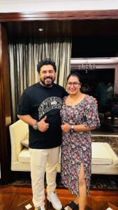 Grace Antony Instagram - Entho evideyoh oru 🔩🫥 @nivinpaulyactor @saturday_night_movie #promotion #nivinpauly #graceantony
