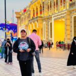 Grace Antony Instagram - Mixed Rainbow 🌈 . . . . . . . 📸 @shamsukotta . . . #vacation #dubai #globalvillage #dubailife #travel #graceantony #nightout #lights Global Village Dubai