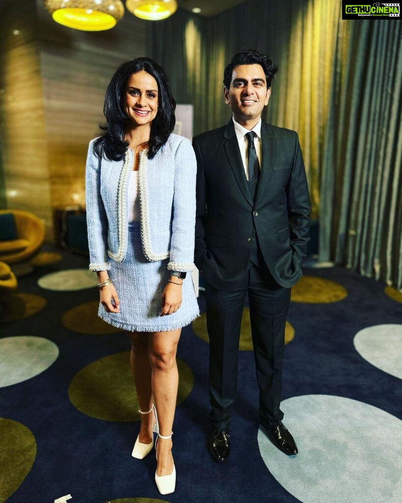 Gul Panag Instagram - How it’s going. This is what Sid calls my Presidential look, (where he is my running mate. Before which is he said , it was my Pan Am flight attendant look.) Whatever he may say, I couldn’t be more proud of my friend today. 😀 “If you can make one heap of all your winnings And risk it on one turn of pitch-and-toss, “ And WIN! Give up a brand, you had built from scratch, and the legacy that came with it, to make a new beginning, take the risk, and win. I’m so proud to be your friend and be a small part of the big dream you created. Firstly, congratulations on a very successful first ever @ackodrive Awards. To be able to pull in some many wonderful folks across every single OEM, speaks volumes of your credibility and the regard that the industry and the fraternity has for you. Here’s to more and more and more success. . . . . . . #TOTM #ackodrive #theonethatmatters Outfit: @katespadeny Jewellery: @katespadeny Pr agency: @id8mediasolutions Stylist: @stylebyvanshiika Pullman New Delhi Aerocity
