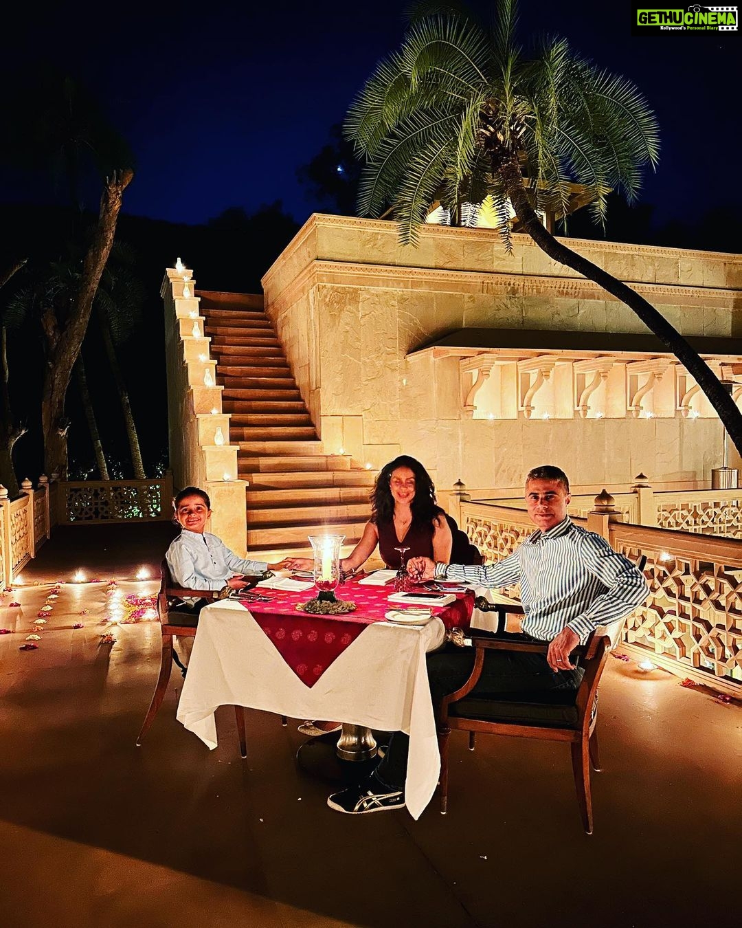 Gul Panag Instagram - The evening was made extra special by the @amanbagh team with a lovely Bespoke dinner set up. Thank you ever so much . ❤️ #weekend #weekendvibes #weekendgetaway #amanbagh #AmanResorts #thespiritofaman Amanbagh