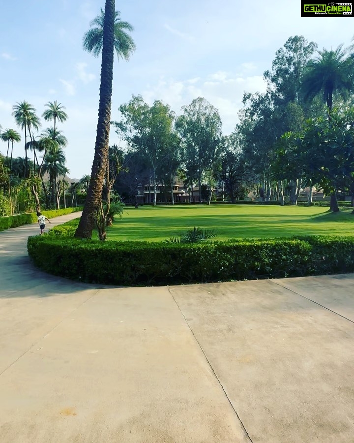 Gul Panag Instagram - A Sunday like Sundays should be. Relaxing . Doing nothing. Lazing by the pool and playing in the pool! Nihal made friends and spent a good part of the day in the pool before heading to the pool in the villa! We had a tough time getting him out for lunch. And then he went right back in. 💁🏻♀️ Tea time came with a camel and a visit to the stables to meet the horses. Some croquet and a trip to the vegetable garden. I was happy to see somethings from the garden on my dinner plate.😊 #weekend #weekendvibes @amanbagh #amanbagh #AmanResorts #thespiritofaman Amanbagh
