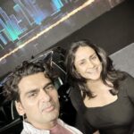 Gul Panag Instagram - Before we cleaned up. #Repost @sidpatankar with @use.repost ・・・ The stage is set! Here we go. Awaiting the arrival of the Indian auto industry now. What a rush! The team’s done an incredible job on the set. And as always we have tried to fit in as many nominees as possible - two and four wheeled! SVP #TOTM #TheOneThatMatters #awards #AckoDriveAwards #honours #cars #bikes #bestofthebest