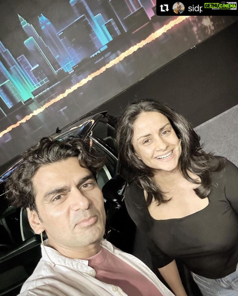 Gul Panag Instagram - Before we cleaned up. #Repost @sidpatankar with @use.repost ・・・ The stage is set! Here we go. Awaiting the arrival of the Indian auto industry now. What a rush! The team’s done an incredible job on the set. And as always we have tried to fit in as many nominees as possible - two and four wheeled! SVP #TOTM #TheOneThatMatters #awards #AckoDriveAwards #honours #cars #bikes #bestofthebest
