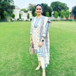 Gul Panag Instagram - This used to be my playground….. literally! It was wonderful to be back in Patiala after such a long time. As someone who went to college in Patiala, to be back here, felt wonderful. And very grown up. Where I’m standing are the sprawling grounds of the YSOI, Yadavindra Service Officers Institute, which back in the day was the Army School. This was bang in the middle of the ghedi route, which would start at Phuara Chawk, take us via Leela Bhawan and continue till 22 No Phatak! Renu, Samy and yours truly, passed this place almost everyday on our two wheelers. Incredible times we had! One Ghedi also featured Samy colliding with a Cow ( they roamed the streets freely back then too) while she looked back at Renu and me after having ‘won’ the race on her LML Vespa 150 . 😂😂 I had the opportunity to be part of a wonderful session where my father’s book was in discussion. More on that in my next post . The session was organised by a city based book club, the Book Lovers Retreat. @bookloversretreat Thank you @keeratkular for making sure I turn out presentable.❤️ Patiala, India