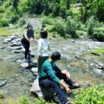 Gul Panag Instagram - Every trip to the outdoors makes Nihal braver . He is more open to taking risks and trying new things. A part of me wants to hold him back and protect him. But I realise that in doing so, I’m only coming in the way. So I hang around letting him do his thing, will being close enough to rush to him should the need arise! He started out, not wanting to go anywhere close to the stream. Then not even wanting to come onto the first rock. Swipe to see him doing his own thing, in a short while. 💁🏻‍♀️💁🏻‍♀️ Video 1 me showing him Video 2 me helping him Video 3 me guiding him Video 4 him doing his thing ( brief emergence of Momzilla as he slipped, but I recovered, as quickly as he did.😅 Video 5 He’s on his own- almost . And wants to do it again and again. Quite a journey from not anting to come near water 15 minutes ago!! @simranpotnis thank you for the photo and hospitality.