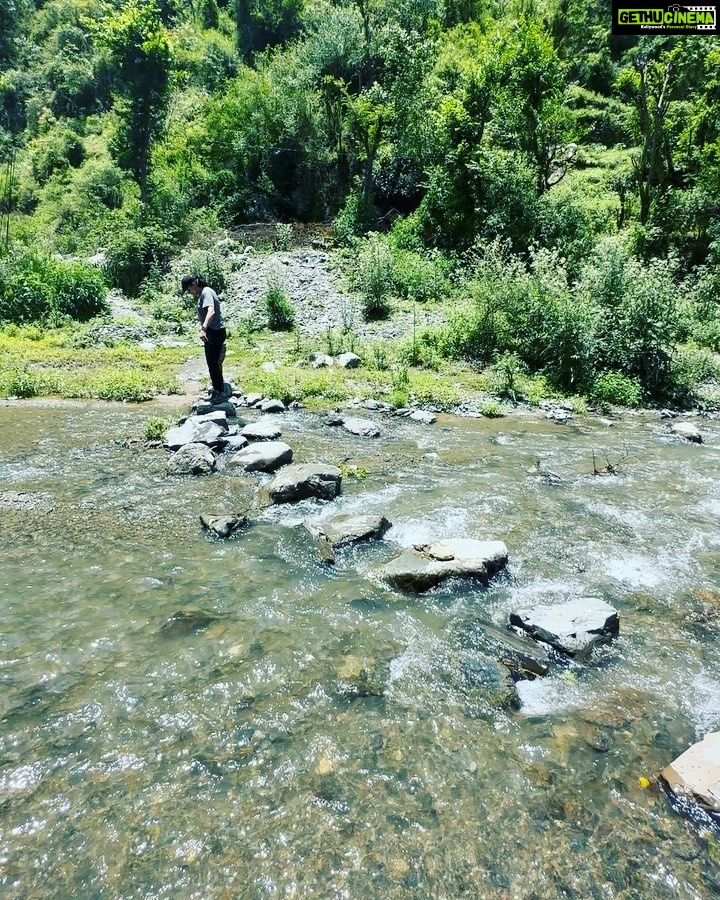 Gul Panag Instagram - Every trip to the outdoors makes Nihal braver . He is more open to taking risks and trying new things. A part of me wants to hold him back and protect him. But I realise that in doing so, Iβm only coming in the way. So I hang around letting him do his thing, will being close enough to rush to him should the need arise! He started out, not wanting to go anywhere close to the stream. Then not even wanting to come onto the first rock. Swipe to see him doing his own thing, in a short while. ππ»ββοΈππ»ββοΈ Video 1 me showing him Video 2 me helping him Video 3 me guiding him Video 4 him doing his thing ( brief emergence of Momzilla as he slipped, but I recovered, as quickly as he did.π
Video 5 Heβs on his own- almost . And wants to do it again and again. Quite a journey from not anting to come near water 15 minutes ago!! @simranpotnis thank you for the photo and hospitality.