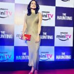 Gul Panag Instagram - You know when you can’t sit through the screening of your first horror film, (because you’re too scared,) and sneak out to pose for pictures instead? THAT. @tansworld and @amazonminitv thank you for making me part of The Haunting. This film has truly raised the bar for the horror genre in India. The special effects, visual effects and sound effects are amazing. I had trouble watching the film, even when I was dubbing , as I mentioned in an earlier post. When Tanveer insisted, I watch the film with him on the sound engineer’s console, (on his computer screen) without any special effects, I was already terrified and dying. And now it is something else.!! 😨😨😨😨😨 @iam_ejf and @prakrutimishra you girls are incredible ! Swipe to last photo to see where on the Amazon shopping app, you can find our film. Thank you @vibhutichamria for making me picture worthy! . . . . . . Styled by @vibhutichamria Assisted by @devanship30 Jewellery by @anaqajewels Make up by @deepak_pawar03 Hair by @asiya.ansari