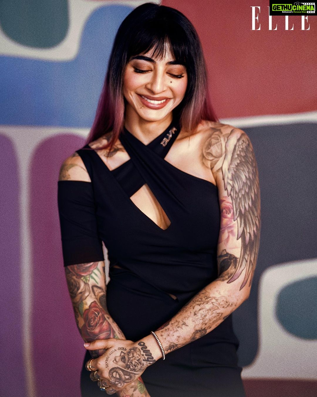 Gurbani Judge Instagram - #ELLEDigitalCoverStars: There are plenty of reasons to love actor @banij. Her intrepid rabble-rouser character Umang in the ongoing Four More Shots series on @amazonprime, spotlights the elusive B in LGBTQIA+ while bringing meaningful conversations about inclusion and acceptance. When quizzed about the status of LGBTQIA+ representation in TV shows and movies, she shares, “Having LGBTQIA+ individuals see characters that reflect their own experiences and identities can be incredibly powerful and validating. It helps them to be seen and heard and broadens their sense of acceptance—especially for young people who may be questioning their own identities and wondering why they don’t see anyone else like them on screen.” Head to the 🔗 in the bio to read the full interview. ___________________________________ On @banij: Stellar cutout jersey dress by @cilvrstudio. Earrings by @misho_designs. Rings and bracelet, Bani’s own. ___________________________________ Makeup Partner: @lakmeindia ___________________________________ ELLE India Editor: @aineenizamiahmedi Photographer: @mehishah Cover Design: @juno_onajunket Fashion Editor: @zohacastelino (Styling) Jr. Fashion Editor: @shaeroy (Styling) Asst. Art Director: @juno_onajunket (Art Direction) Words: @holysoly HMU Artists: @mehrasilky @jrmellocastro Bookings Editor: @alizaafatmaa Assisted by: @komal_shetty_, @imjadechristina, (Styling), @zehraahmedi_, @pr1yalvrma (Bookings) Backdrop Artwork: @parambanana Production: @cutlooseproductions ___________________________________ #Lakmé #UnapologeticallyMÉ #BaniJ #ELLEIndia #PrideMonth #LGBTQIA #QueerCommunity